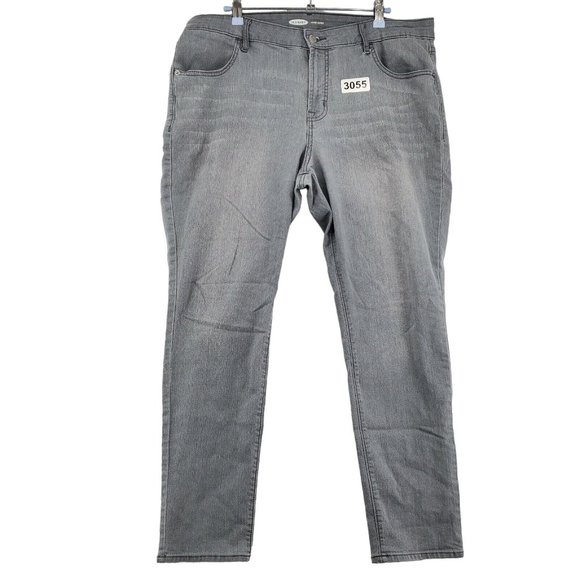 Old Navy Jeans Women's Tapered Leg Super Skinny Fit Denim Stretch Gray 16 - Picture 9 of 9